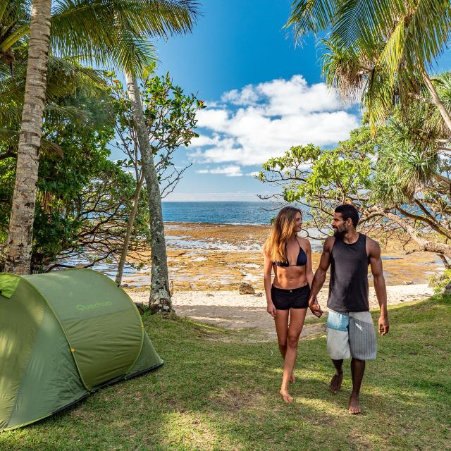 Camping en bord de plage à Yaté dans le Grand Sud