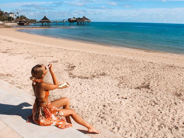 Ice cream on Anse Vata beach