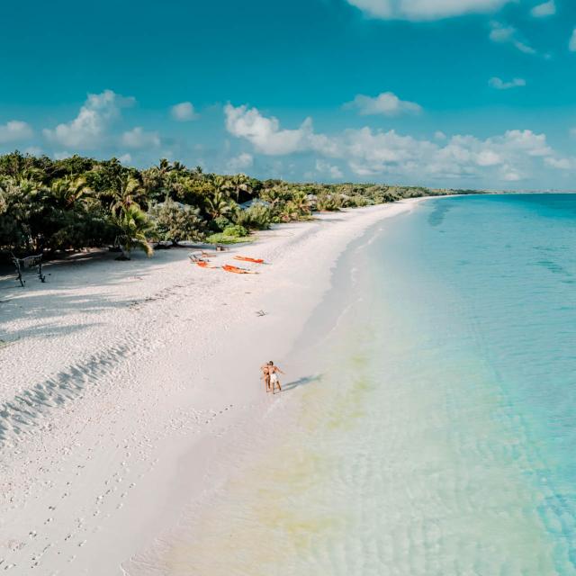 Beach of the Paradis d'Ouvéa hotel
