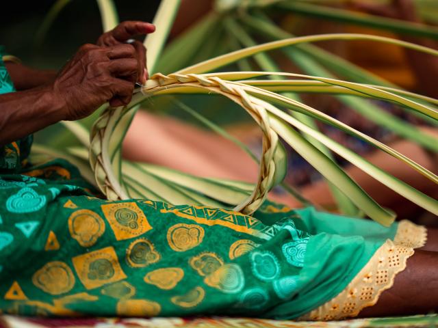Traditional Kanak weaving