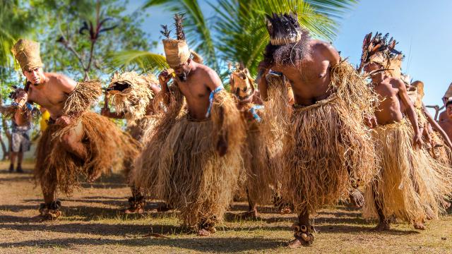 Traditional Kanak dancers