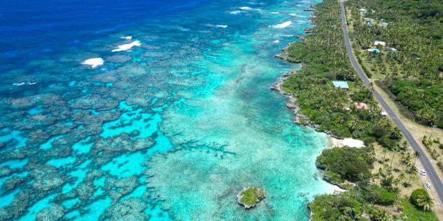 Scenic road on Lifou Loyalty Island