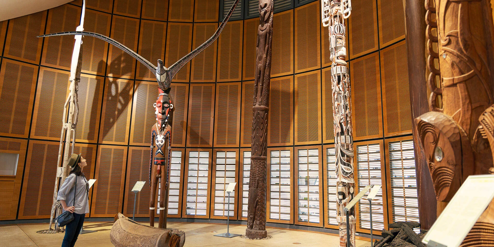 Sculptures at the Tjibaou Cultural Centre