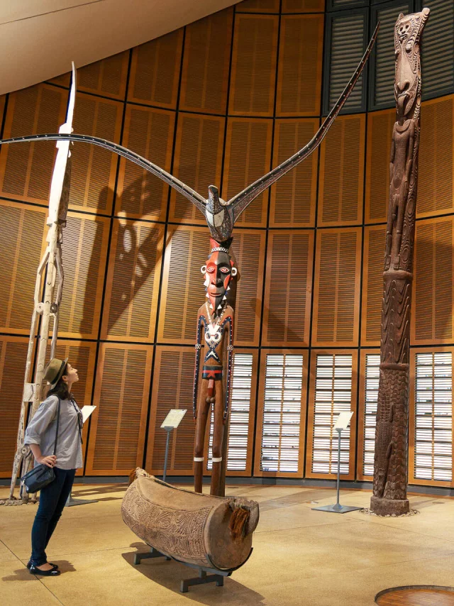 Sculptures at the Tjibaou Cultural Centre