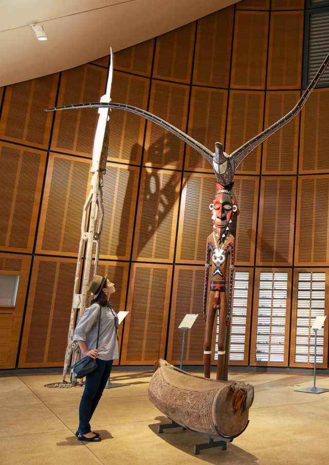 Sculptures at the Tjibaou Cultural Centre