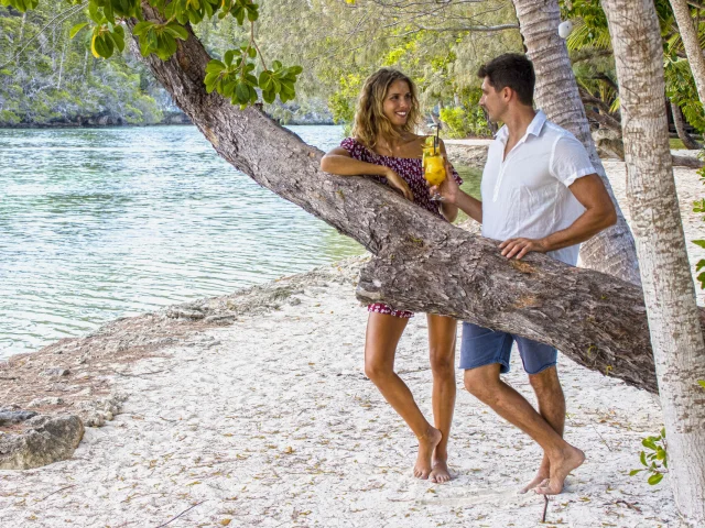 French couple at Le Méridien Île des Pins