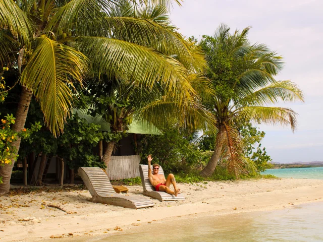Plage du gîte Kejaon à Poum, Nouvelle-Calédonie
