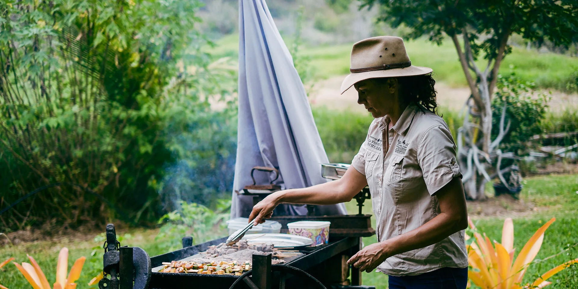Barbecue broussard à la Ferme de Néméara, Bourail
