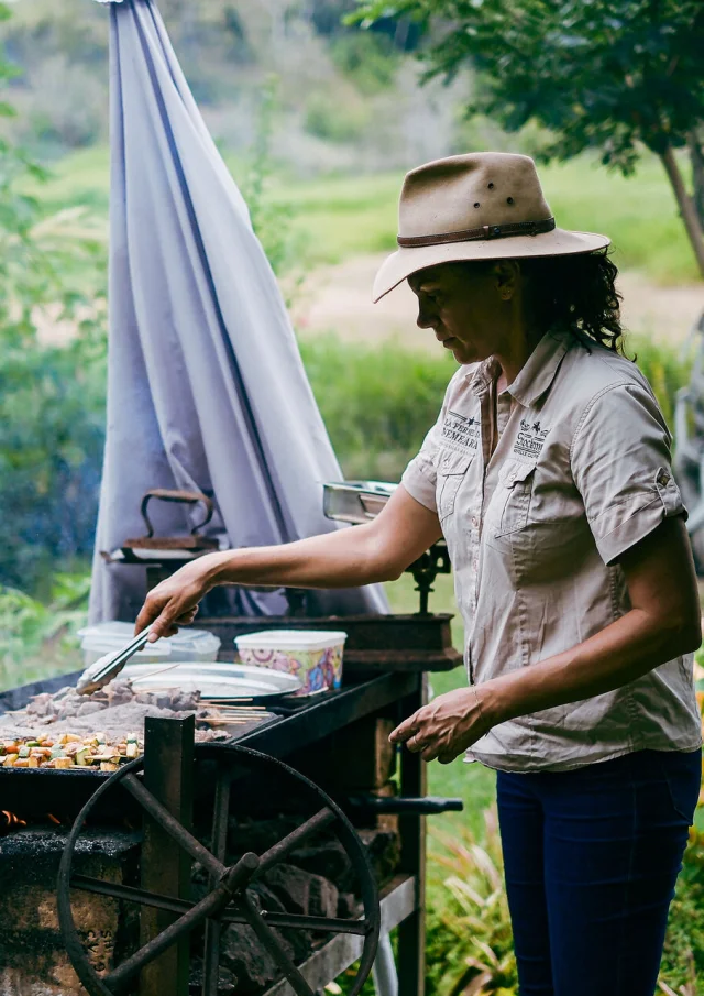 Bush-style barbecue at the Néméara Farm, in Bourail